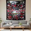 Killer Klowns Tapestry Wall Hanging, From Outer Space Movie Poster Art, Retro Wall Decor for Bedroom Living Room Dorm