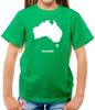 Australia Silhouette - Kids T-Shirt - Australian Country Flags Oz