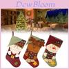 Christmas Stocking Handmade Nonwoven Santa Sock For Party Decor Gift For Friends