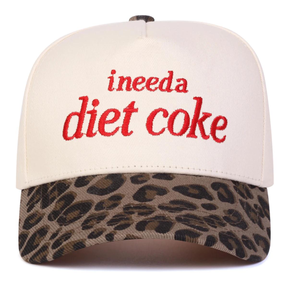 

Unisex Ineed A Diet Coke Letter Embroidery Baseball Caps Spring Autumn Outdoor Adjustable Casual Hats Sunscreen Hat Sports Cap