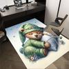 1PC The sleeping bear Anti-slip carpet, suitable for Office, bedroomand playrooms. It can also be used as a sofa footrest cover-R113