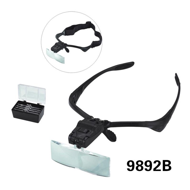 

Світлодіодна налобна лупа для гравіювання, образотворчого мистецтва та дрібного ремонту, модель 9892B