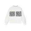 FILA Printed Crew Neck Pullover Sports Sweatshirt Women sweatshirt Cloud-White F11W414203F-WT