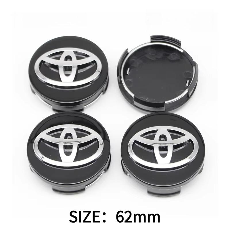 4Pcs 57/62mm Car Wheel Center Hub Cap Wheel Rim Cover for Toyota Corolla RAV4 Levin Yaris C-HR Camry Prado Prius Car Accessories