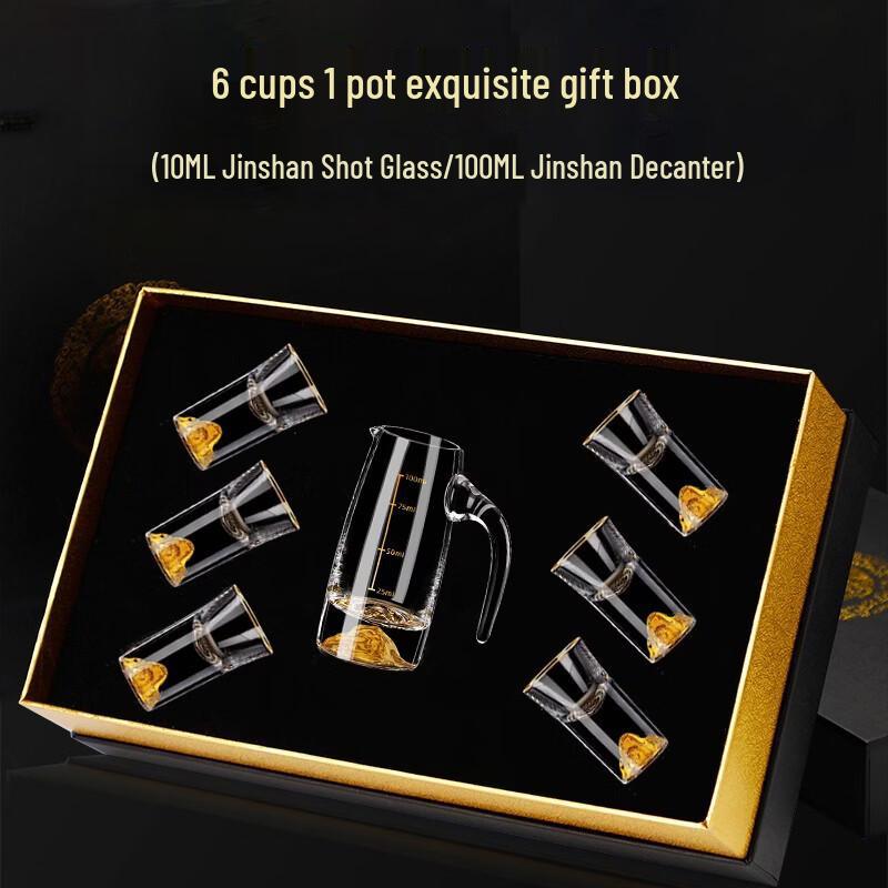 

Shangqi Jinshan Glass Sake Set
