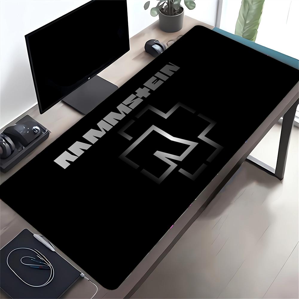 Rammstein Heavy Metal Icon Large Gaming Mouse Pad Nonslip Rubber Base Waterproof Desk Mat For Office Pc Laptop