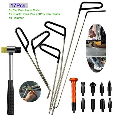 Hot ToolsQuality Hooks Rods Paintless Dent Removal Car Repair Kit Tools Door Dent Ding Hail Removal Car Motorcycle Accessories