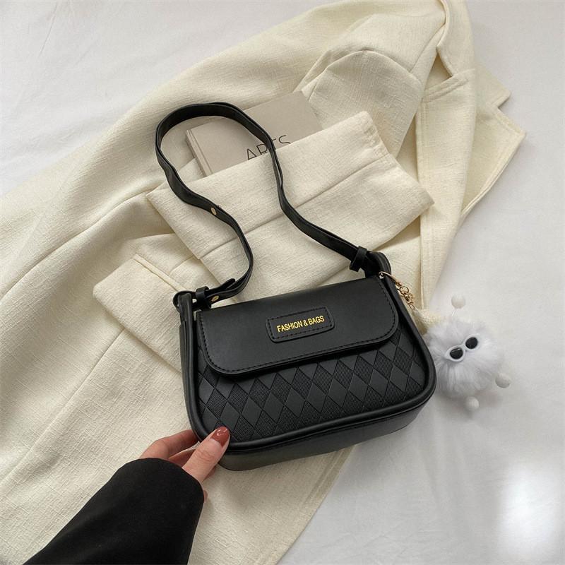Trendy Minimalist Small Square Bag For Women Street Style Pu Leather Handbag