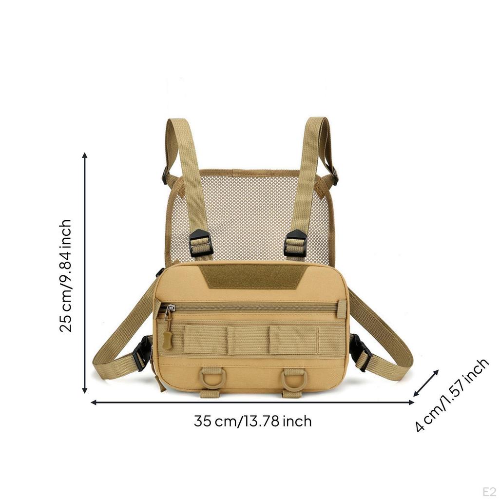 Hands Chest Bag with Harness | Breathable Mesh Back Panel, Bag, for biking
