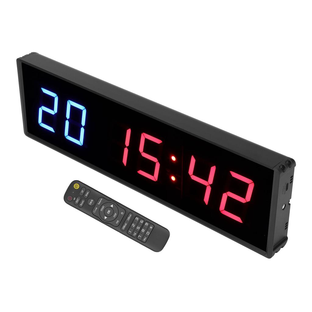 2.3in 6 Digit LED Timer with Remote Control Digital Timing Countdown Interval Timer AC 110‑240V