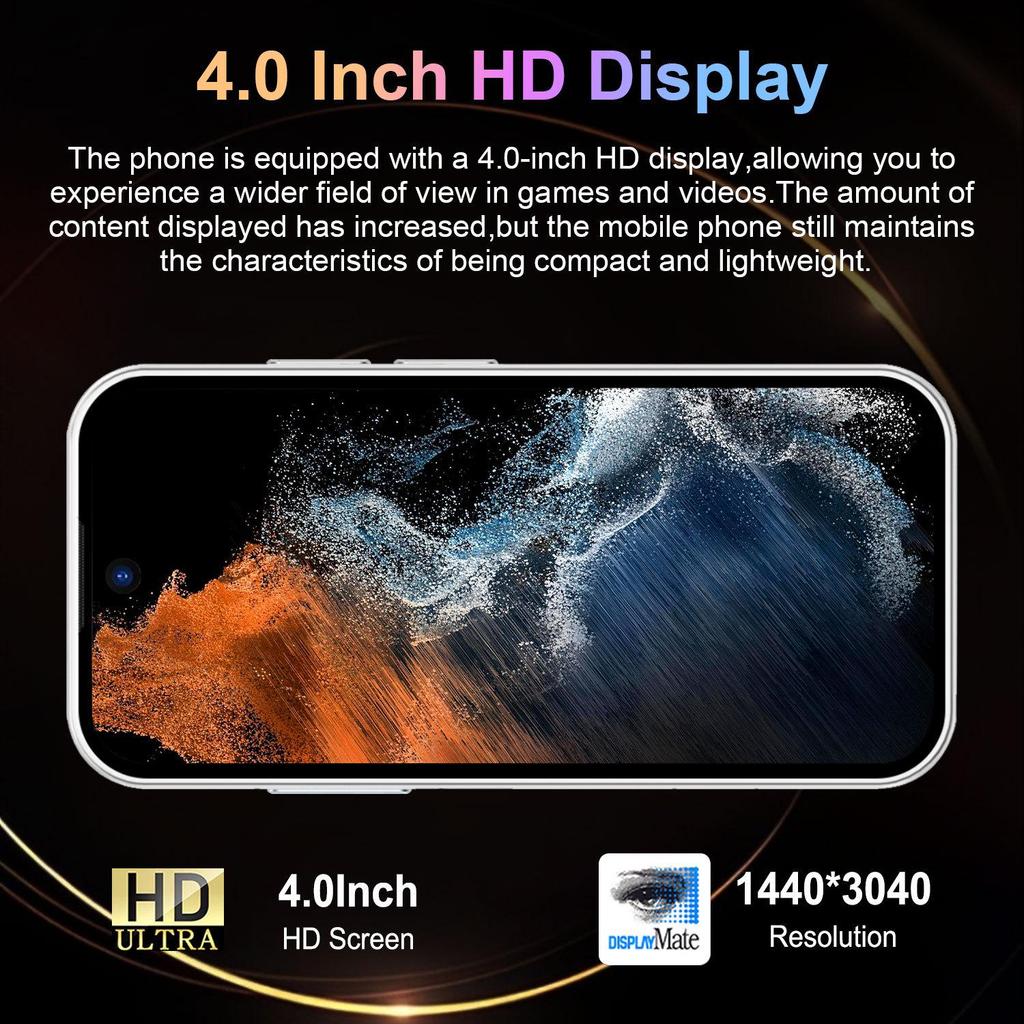 S26 Mini Smartphone 4+64GB Android, 4" Mobile Phone