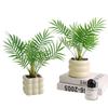 Realistic Simulation Green Plant Bonsai Elegant False Tropical Plants  Home Garden