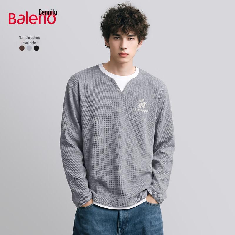 Baleno Men s Fake Two-Piece Long-Sleeve T-Shirt XL