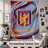 Custom Tapestry Wall Hanging, Aston Villa Personalized Name Text Home Wall Decor