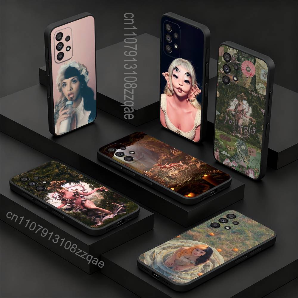 M-Melanie Martinez P-Portals Für Samsung S 26,25,24,23,22,30,21,10,9,Ultra,Plus,Lite,FE,4,5G Handyhülle Schwarze Weiche Hülle