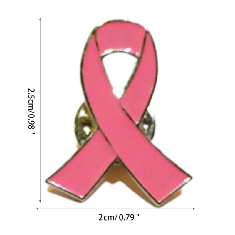 Damskie Broszki Różowa Wstążka Świadomość Walki z Rakiem Piersi