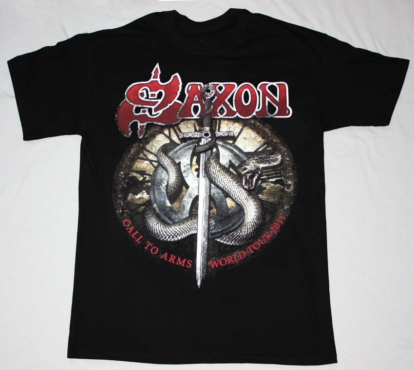Vintage SAXON CALL TO ARMS WORLD TOUR 2011  T-shirt Classic  SG118  Unisex T-Shirt S