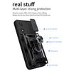 For Motorola Moto E13 4G Kickstand Slide Push Pull Camera Lens Protection Cover PC+TPU Mobile Phone Case