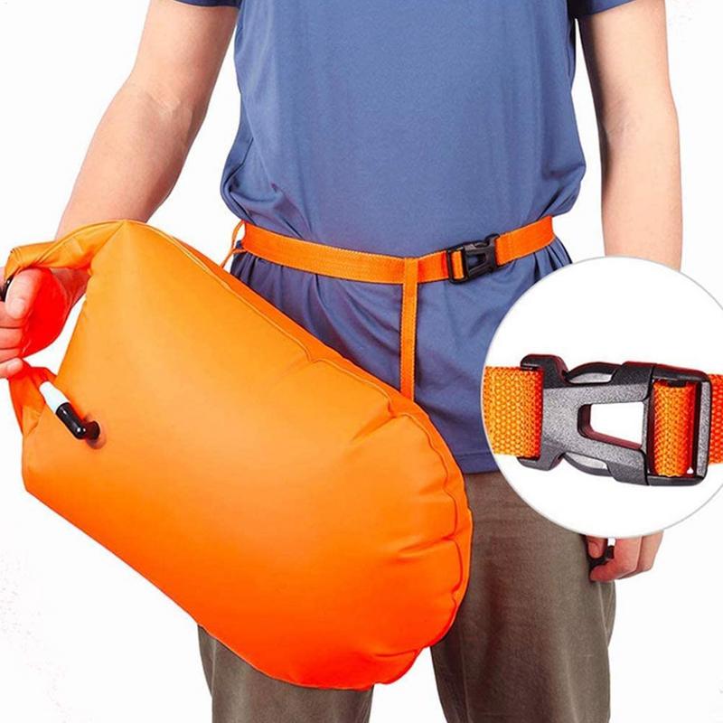 Swim Safety Float And Drybag Swim Buoy For Open Water Swimmers Triathletes Kayakers And Snorkelers Highly Visible Buoy Float