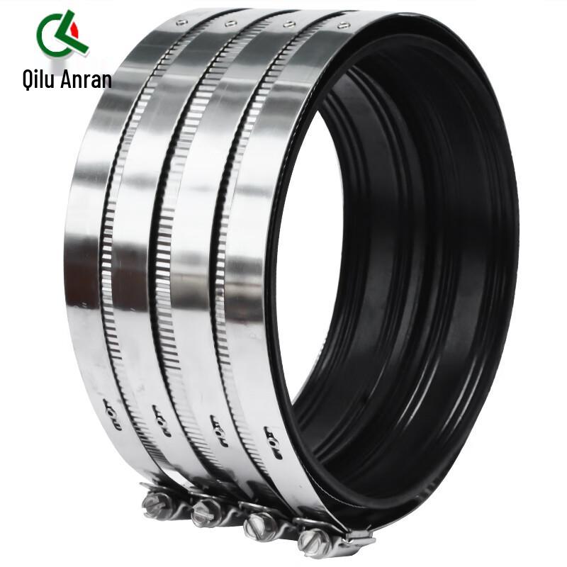 Heavy-Duty Stainless Steel Pipe Clamp with Rubber Lining 150mm (6 inch)