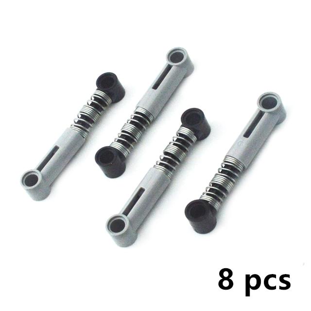 Building Blocks Technical Parts Soft Hard Spring Shock Absorber Compatible Assembles Particles 76138 76537 61903 92693 57515