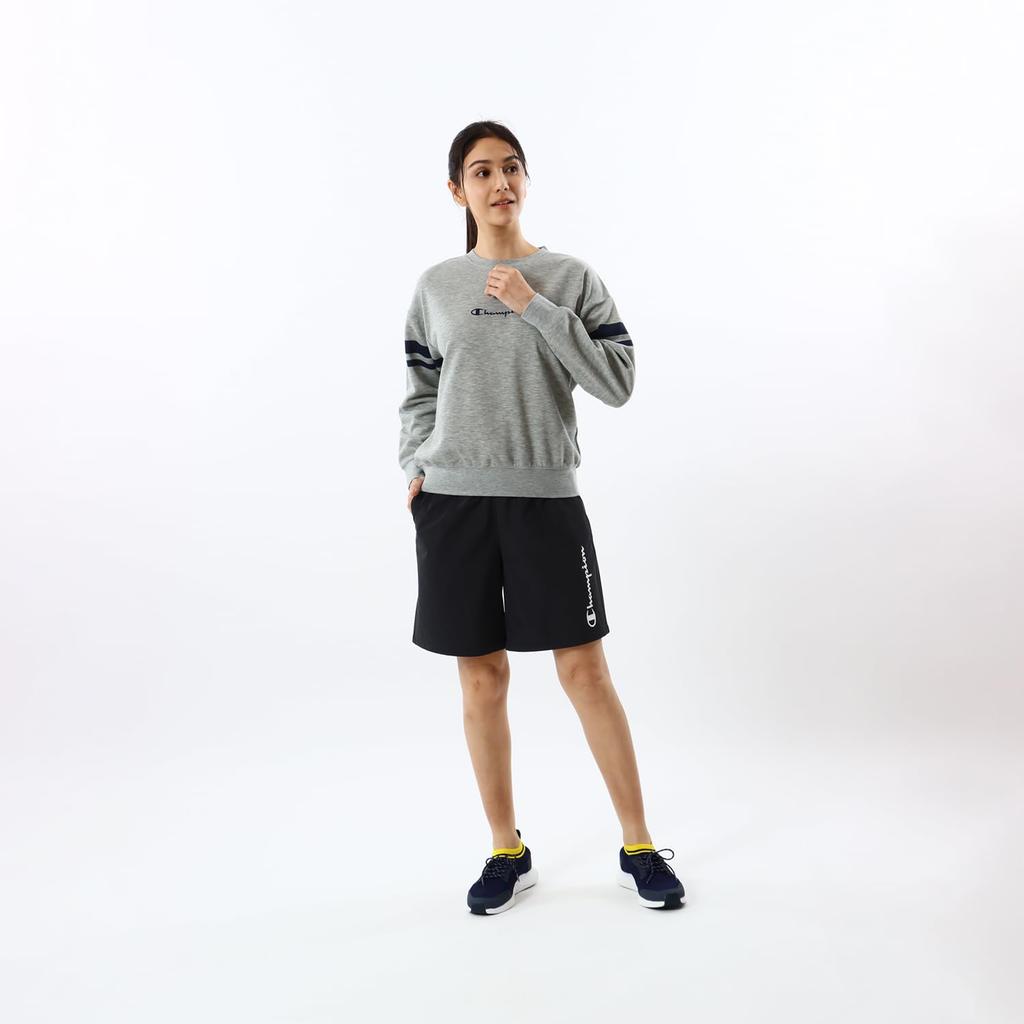 Champion Sports Oxford UV Script Logo Women's T-Shirt, CW-ZS402, Gray, Quick-Drying, Protection, Water-Repellent,