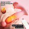 APP Control Ropa Interior Vestible 9 Modos de Vibración y Succión Vibrador Dildo Telescópico Estimulador de Empuje Calefactor Juguete Sexual para Mujeres
