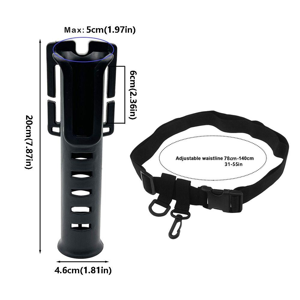 Lightweight Fishing Waist Belt Rod Holder Portable Fishing Pole Inserter Fishing Reel Belt  Outdoor