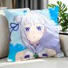 Rezero Starting Life In Another World Cushion Cover Cushion Cover Set 4Pcs 50X50 45X45 40X40 Pillowcase Decorative Sofa Home
