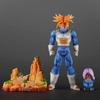 Large Dragon Ball Trunks Figure with Alternate Heads - Premium Future Warrior Statue Ornament