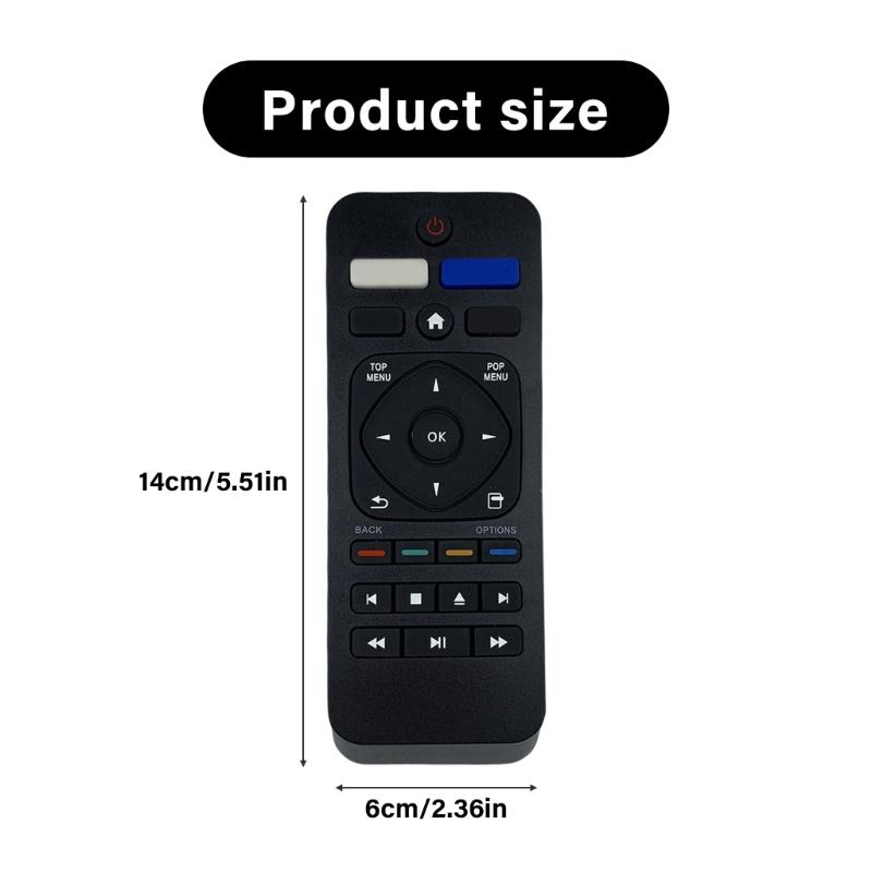 Infrare Replacement Controller For BluRay Player BDP2501/F7 BDP2501/F7A Featuring Dedicated Streaming App Shortcut