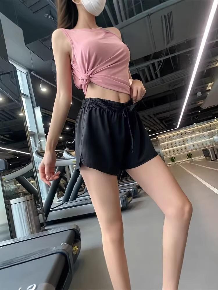 High-Waist Loose Running Skort - Anti-Exposure Yoga Shorts for Fitness Girls