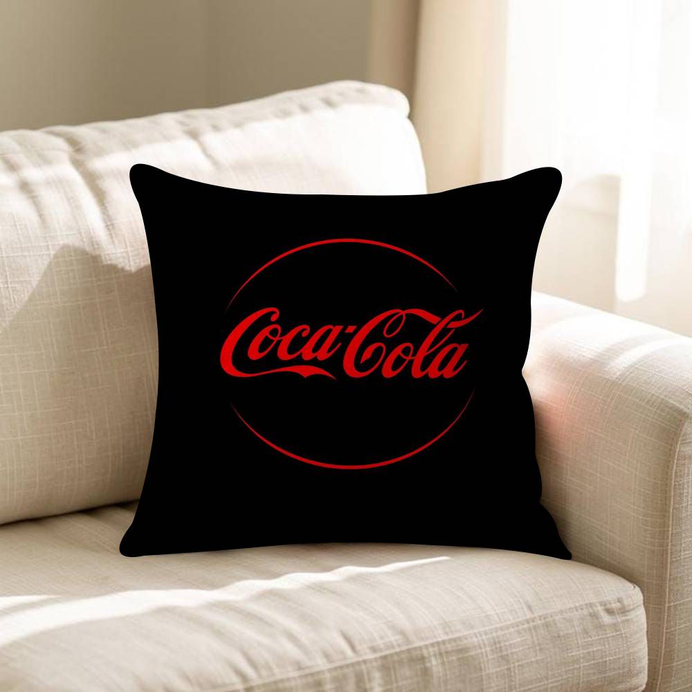 Soda Water CCocaCCola Personalized Pillow Cover Kids Bedroom Wild Party Decor Pillowcase Kid Birthday Shower Gift