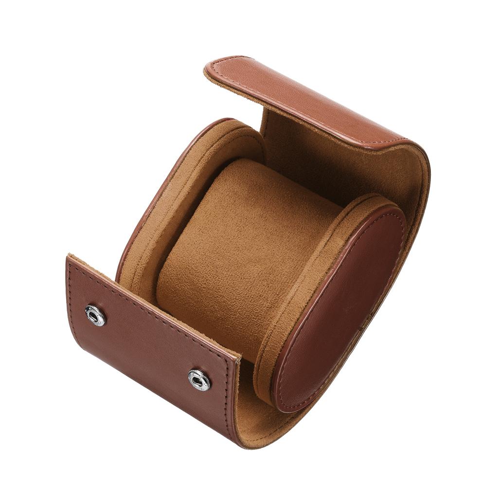1/2/3 Slot Leather Watch Travel Case Single Watch Roll Storage Box Organizer for Men Women Watch Holding Storaging Displaying