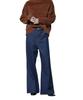 Nano Universe Wide Denim Size 38 Women's Pants, (121cm), Navy, 673-5227315
