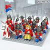 Una Varietà di Giocattoli Blocchi da Costruzione a Particelle Piccole Assemblabili per Bambini 8142 Re Leone Medievale