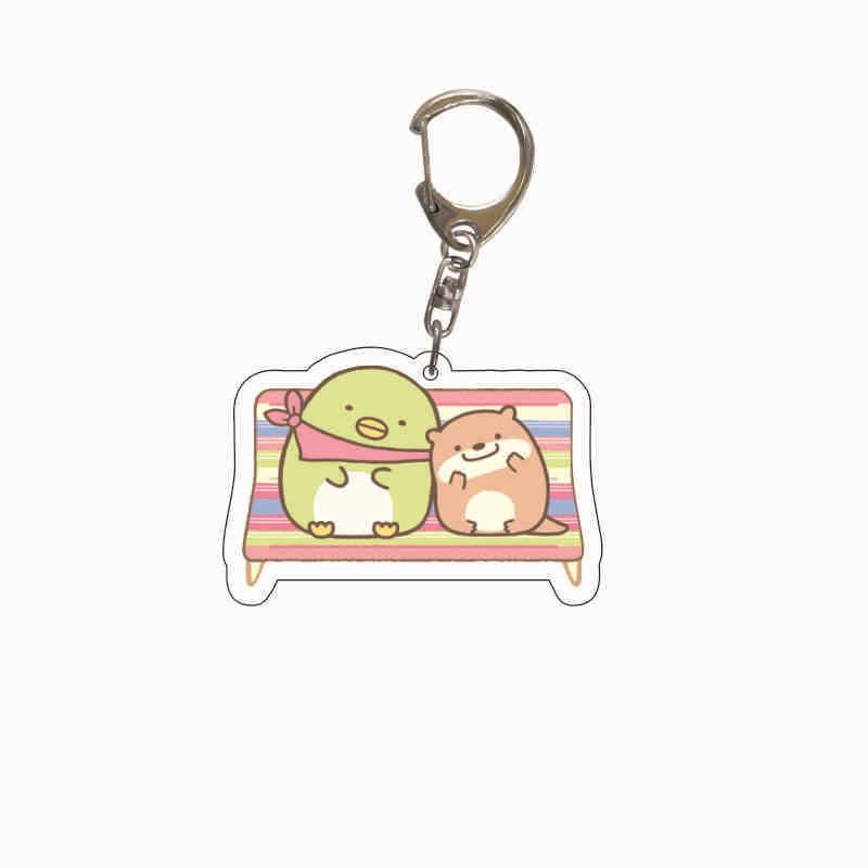 Acrylic Keychain: Japanese San-X Corner Creatures Anime Pendant for Backpack