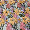 Floral Sequin Bead Embroidery Fabric Lace Tulle Fabric for DIY Sewing Girl Dress Party Dress Wedding Dress Handmade Fabric