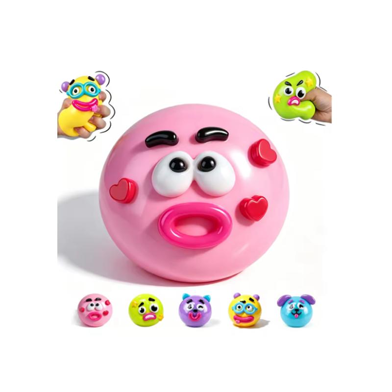 Nuovi Smushers Squishy Curiosità Faccia di Cane Scambio Facciale Giocattolo Squishy Morbido Modellabile Carino Lento Rimbalzo Giocattolo da Spremere Rilassante Sensoriale