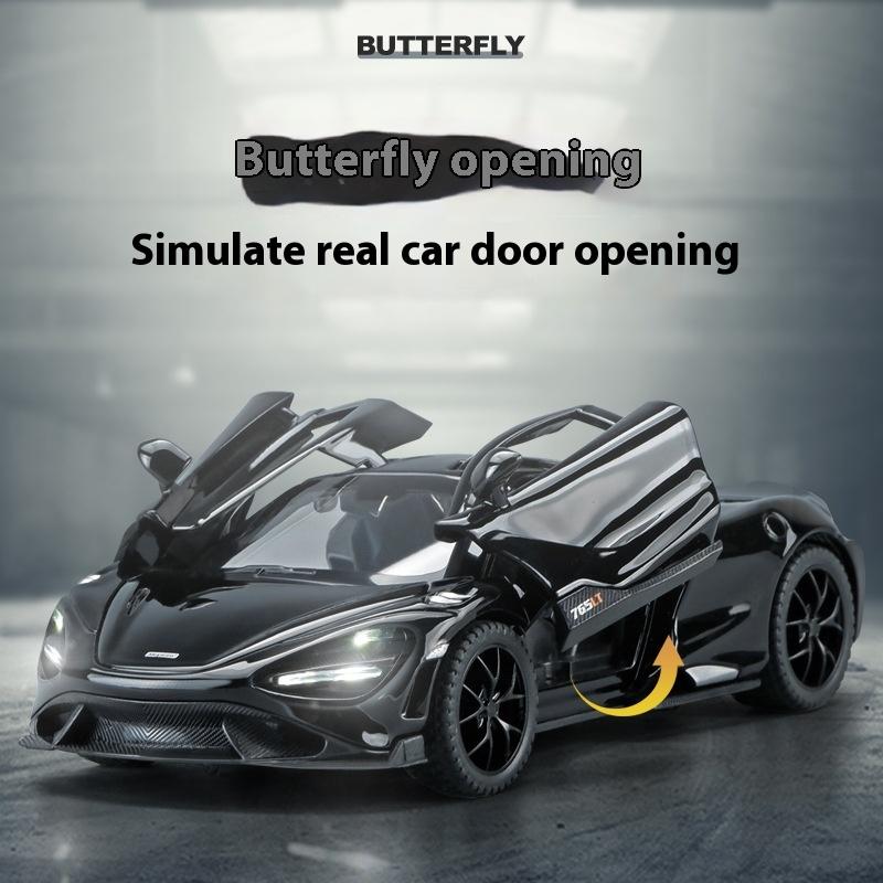 1/32 Mclaren 765LT Supercar Series Metal Alloy Diecast Model Car Fine Decorative Ornaments DIY Self Designed Gifts for Boyfriend