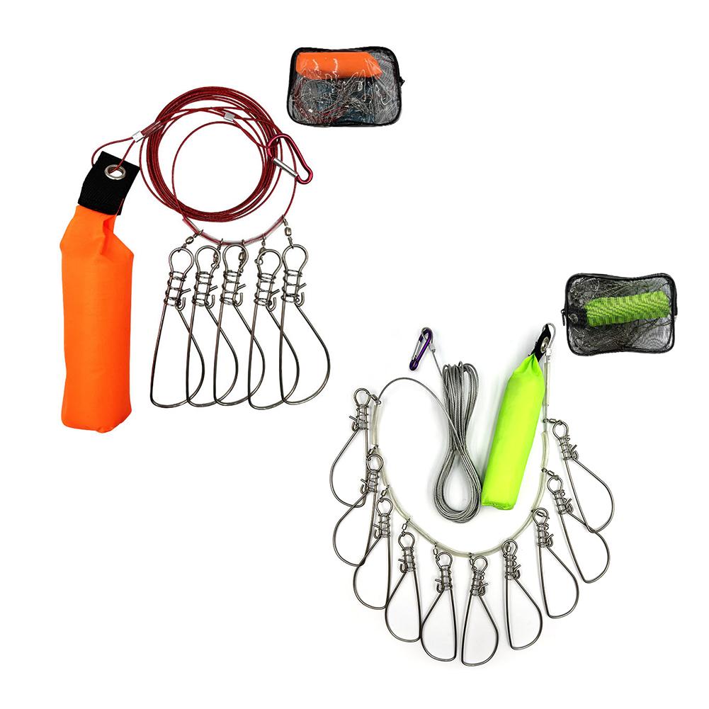 Fishing Stringer Live Fish Lock Aluminum Alloy Silicone Fish Stringer Clip Fish