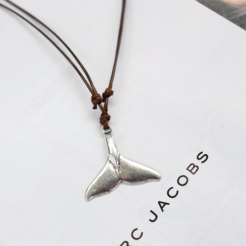 Retro Small Fresh Mori Minimalist Necklace, Ethnic Style Antler Pendant, Couple Versatile Long Sweater Chain Accessories