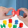 20/10 Pieces Screw Building Block Set Nut Insert Building Block Montessori Shape Color Recognition Educational Toy