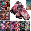 Cover for Xiaomi Redmi Note 12 11 10 A3 Pro 10A 10C 12C Note12 5G 4G Casing Phone Case Elegant Pink Rose Flower Bloom Peony