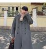 Men's British Style Wool Trench Coat - 2024 Autumn/Winter Trend, High-End Mid-Length Thick Jacket