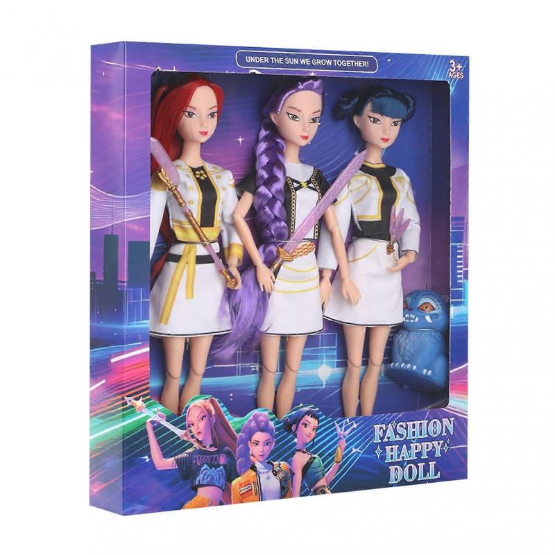 Muñeca Kpop Girls 1-3X - Rumi, Mira, Zoey, Figuras de Acción Derpy Colección Hermoso Regalo de Cumpleaños para Niños Fans