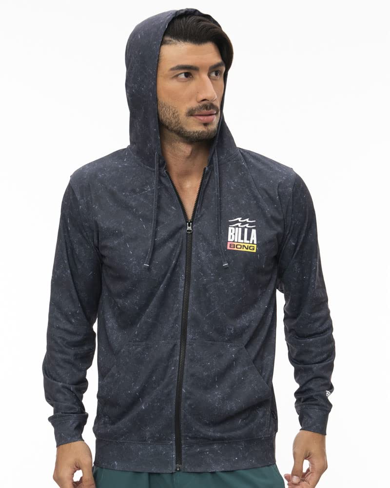 Billabong Rashguard Rash Zip Parka Men's Black, Size S