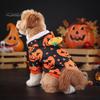 Pumpkin Dog Pullover Halloween Hoodie, Pet Sweatshirt Autumn Pullover, Breathable Hoodie Hooded T-shirt for Small Medium Dogs Cats Outfit