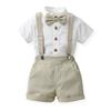 Children Boys Summer Short-Sleeved Shirts  And Shorts  Casual Two Piece
