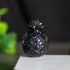 Natural Crystal Resin Pineapple Figurine With Lucky Symbol For Office Desk Decor Gift For Friends